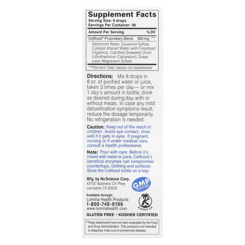 Cellfood, Oxygen + Nutrient Supplement, 1 fl oz (30 ml)