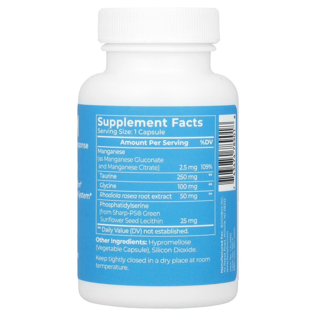 BodyBio, Calm, 60 Capsules