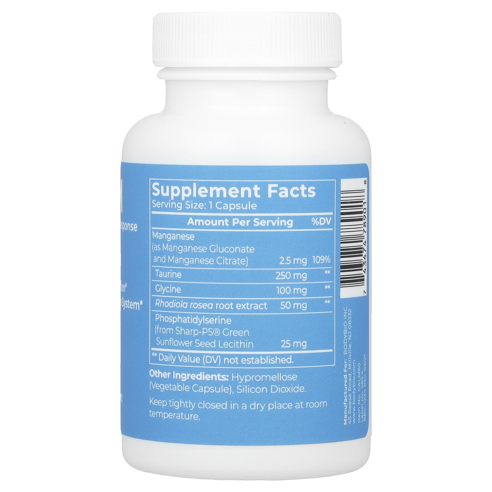 BodyBio, Calm, 60 Capsules