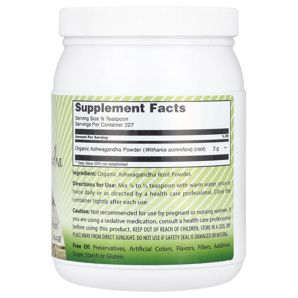 Amazing India, Organic Ashwagandha, 16 oz (454 g)