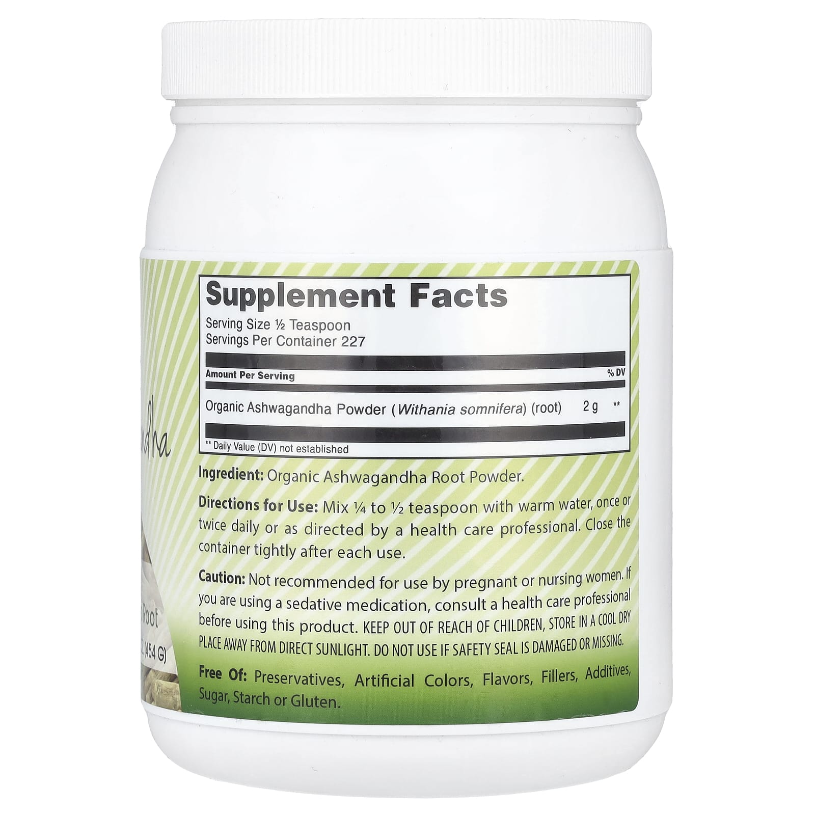 Amazing India, Organic Ashwagandha, 16 oz (454 g)