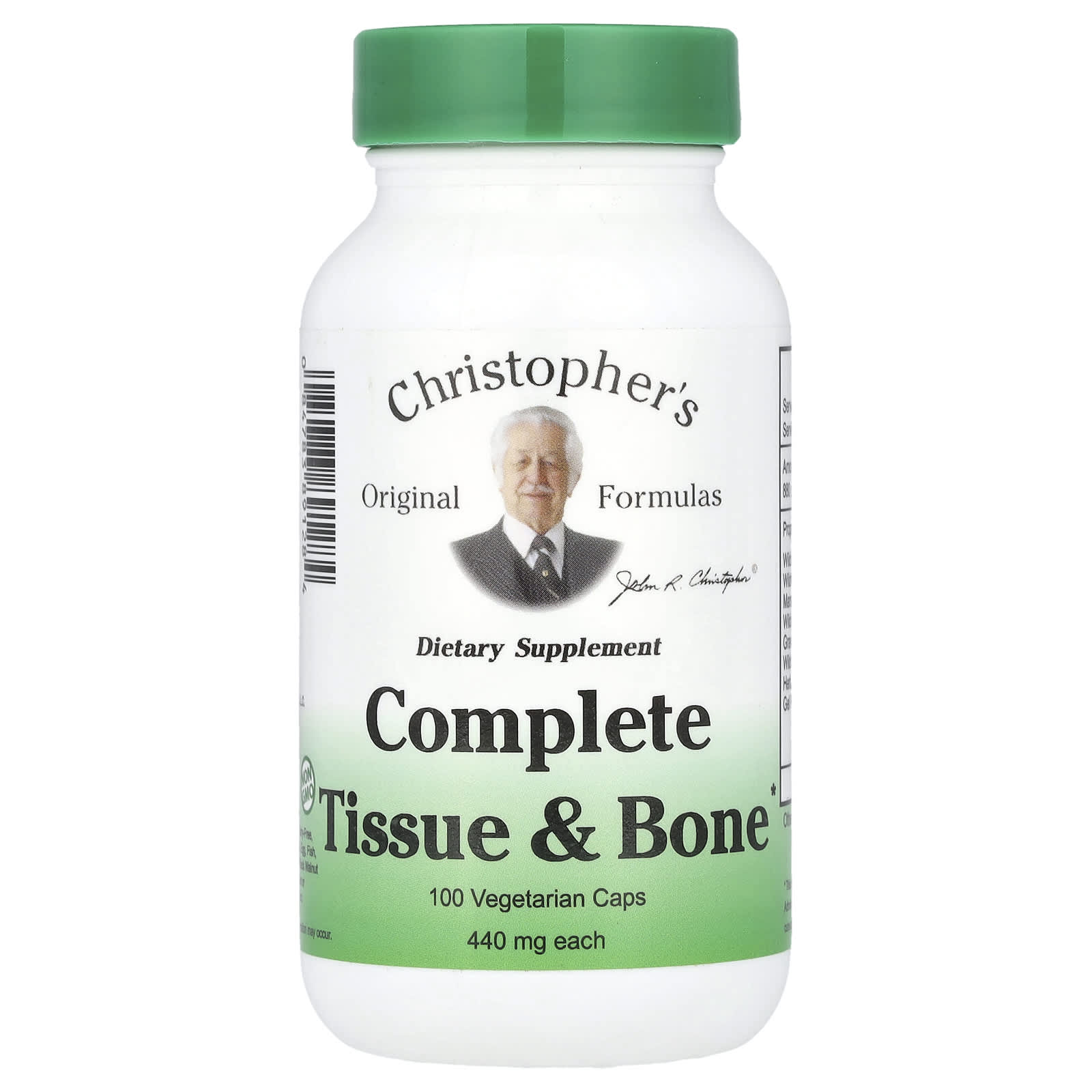 Christopher's Original Formulas, Complete Tissue & Bone, 440 mg, 100 Vegetarian Caps