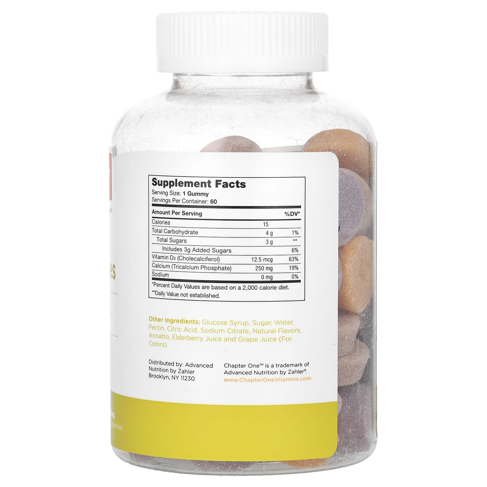 Chapter One, B is for Bones, Flavored, 60 Gummies