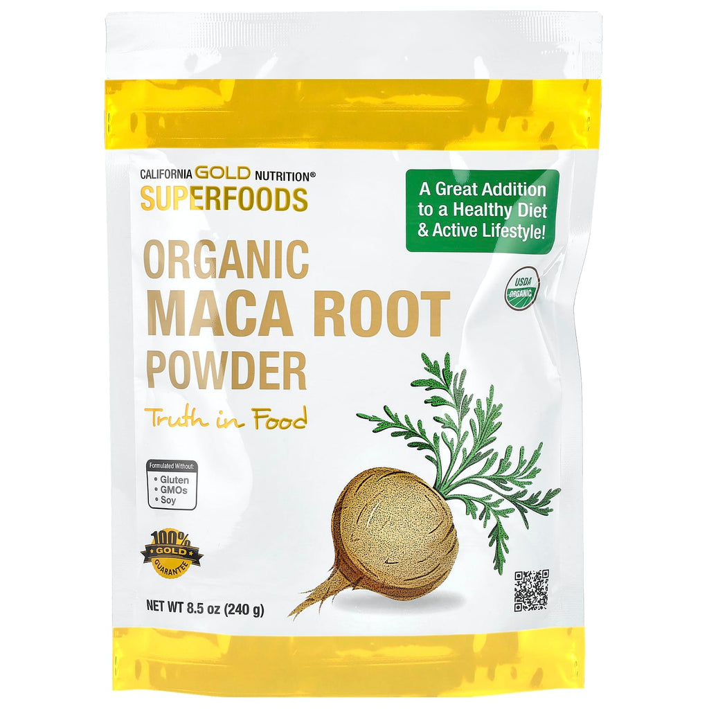 California Gold Nutrition, Superfoods, Certified Organic Peruvian Maca Root Powder, 8.5 oz (240 g)