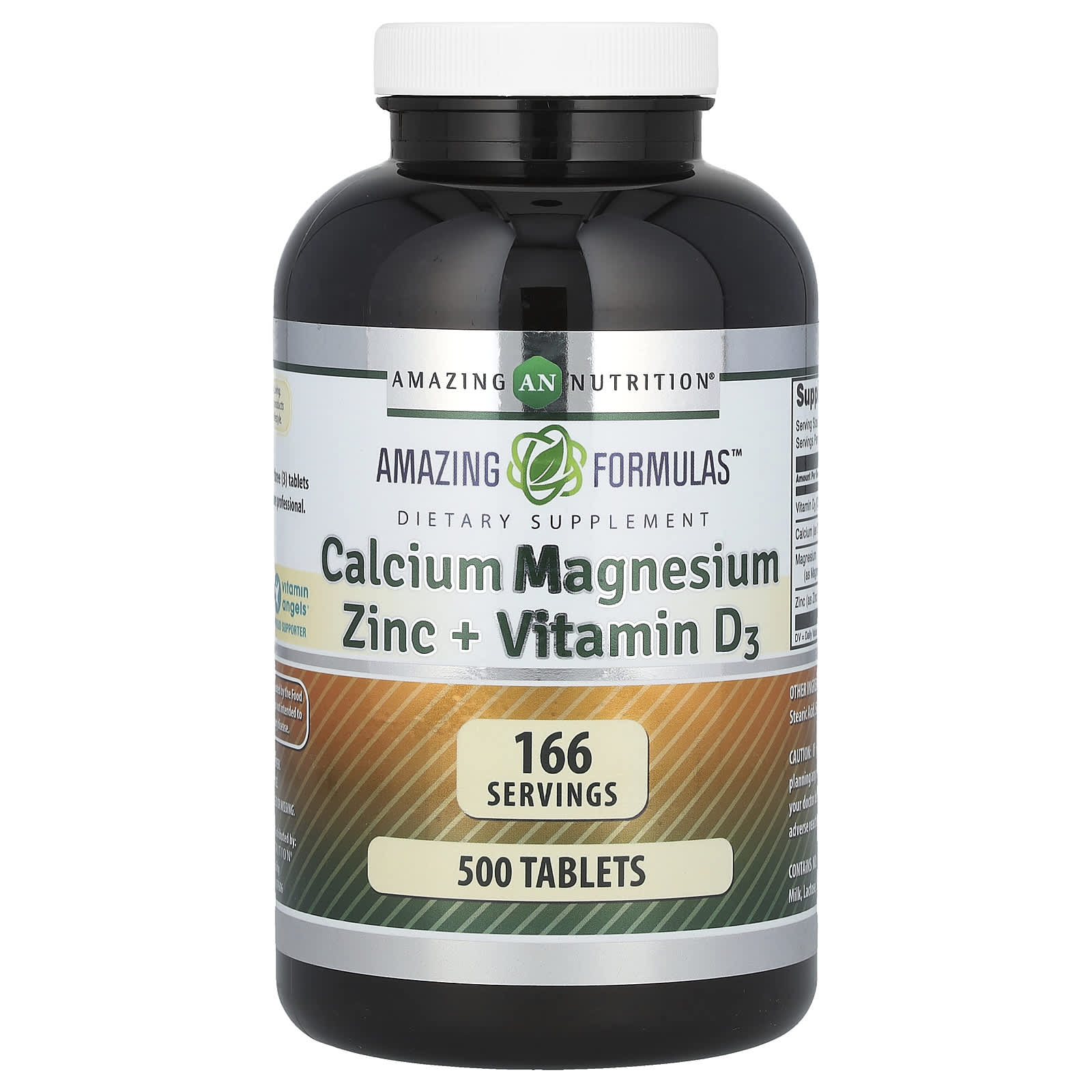 Amazing Nutrition, Amazing Formulas, Calcium Magnesium Zinc + Vitamin D3, 500 Tablets