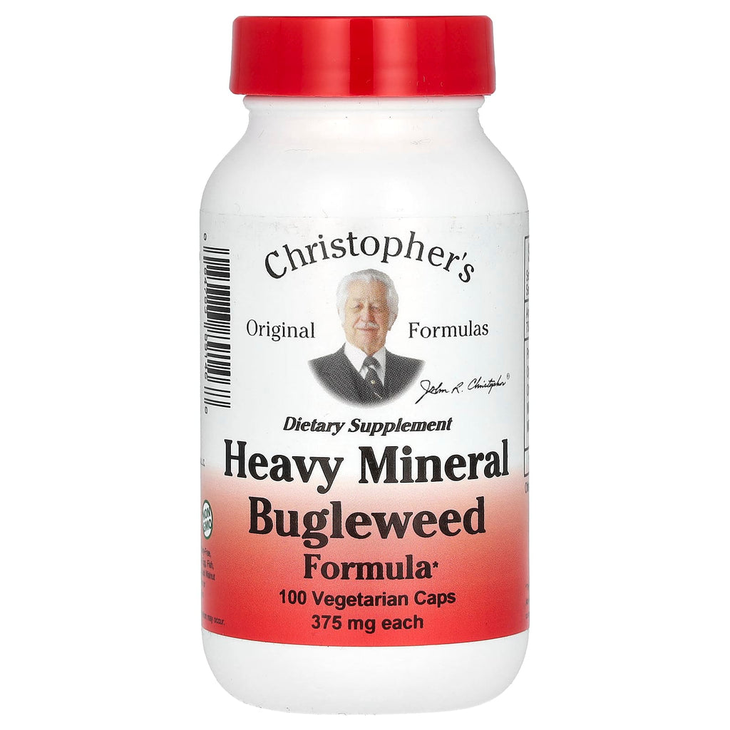 Christopher's Original Formulas, Heavy Mineral Bugleweed Formula, 100 Vegetarian Caps