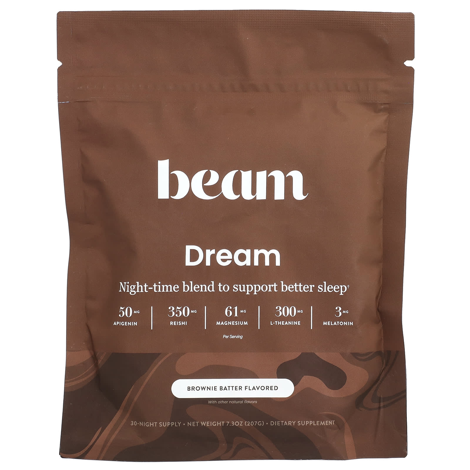 Beam, Dream, Brownie Batter, 7.3 oz (207 g)