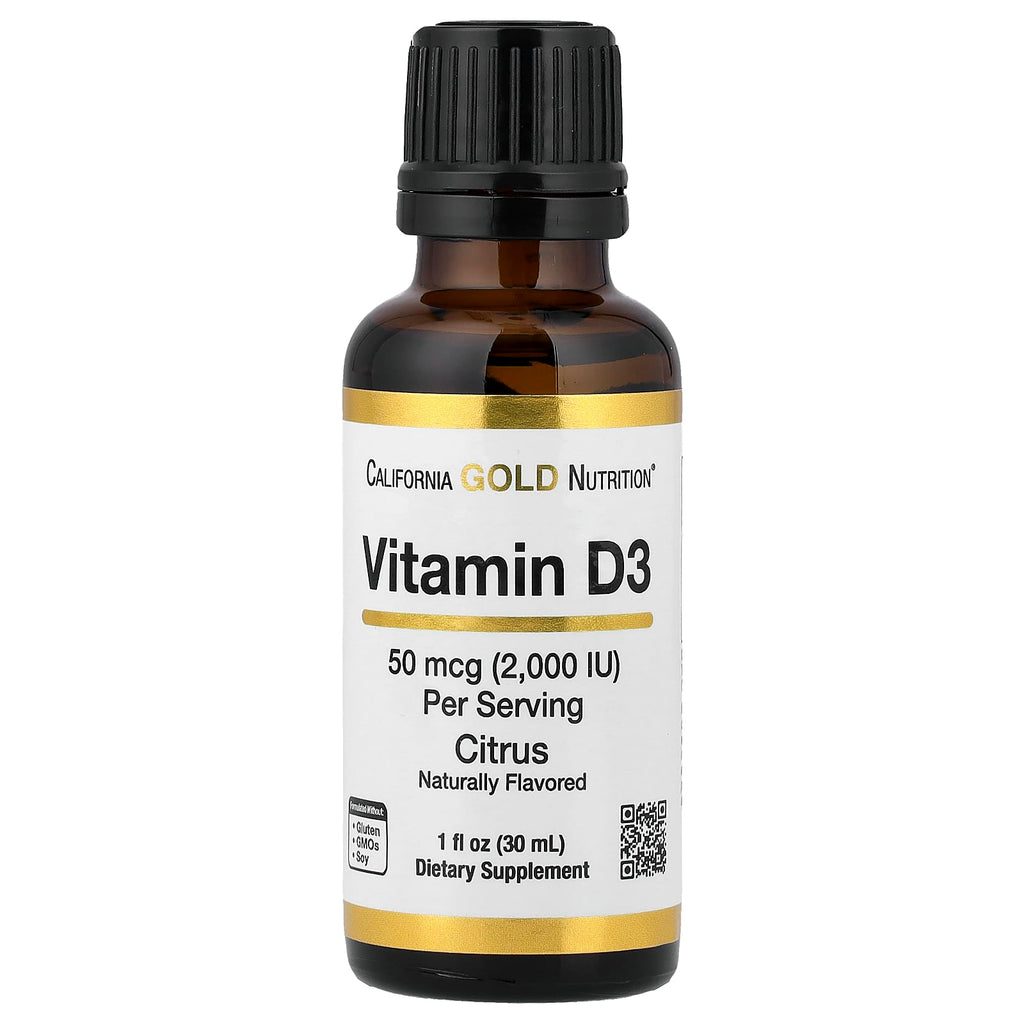 California Gold Nutrition, Vitamin D3, Citrus, 1 fl oz (30 ml)