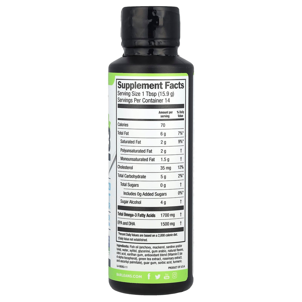 Barlean's, Omega-3 From Fish Oil, Key Lime Pie, 8 oz (227 g)