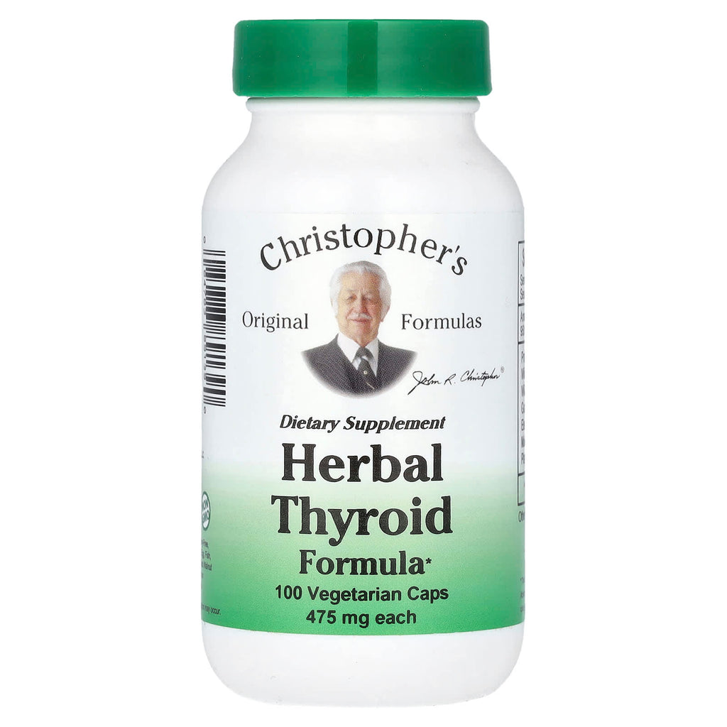 Christopher's Original Formulas, Herbal Thyroid Formula, 100 Vegetarian Caps