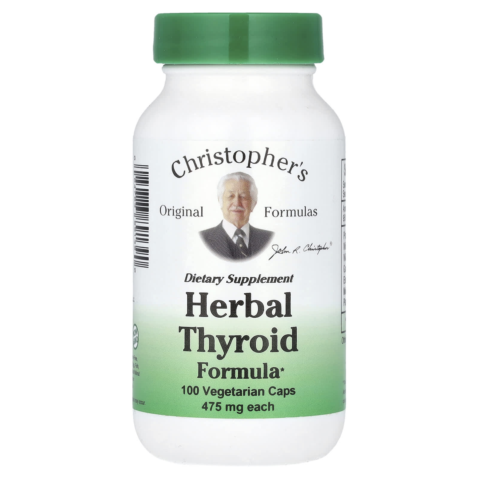 Christopher's Original Formulas, Herbal Thyroid Formula, 100 Vegetarian Caps