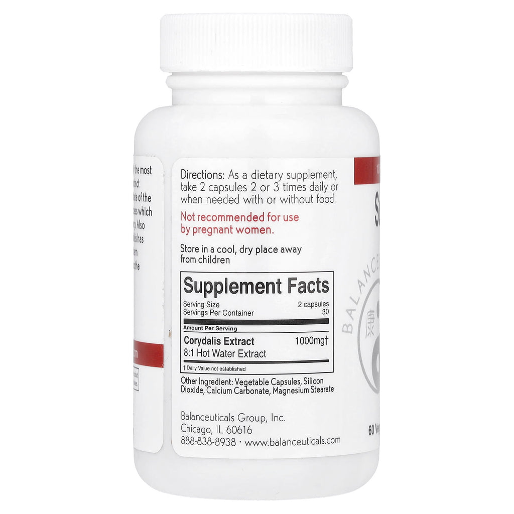 Balanceuticals, Super Corydalis™, 60 Vegetarian Capsules (500 mg per Capsule)