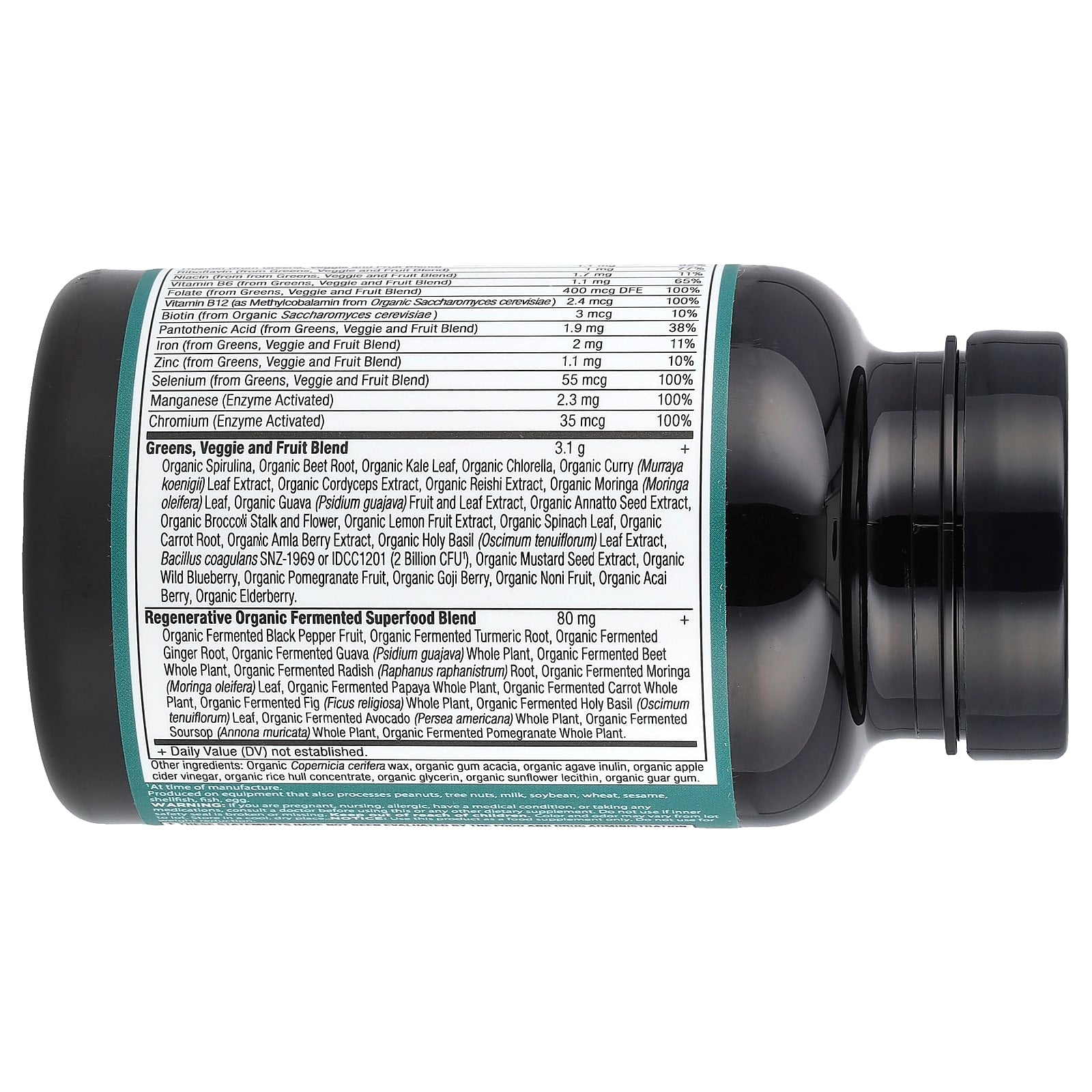 Ancient Nutrition, Organic Super Greens + Multivitamin, 90 Tablets