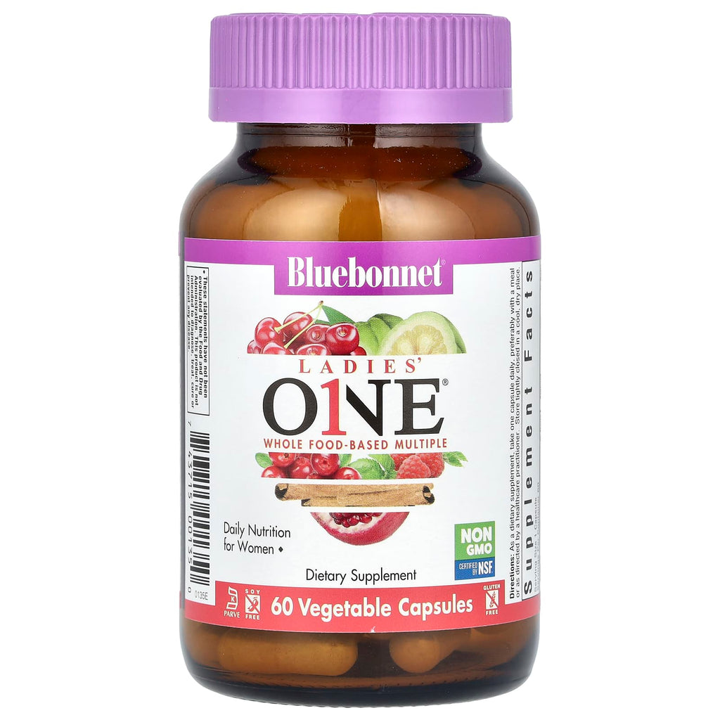 Bluebonnet Nutrition, Ladies' ONE®, Whole Food-Based Multiple, 60 Vegetables Capsules