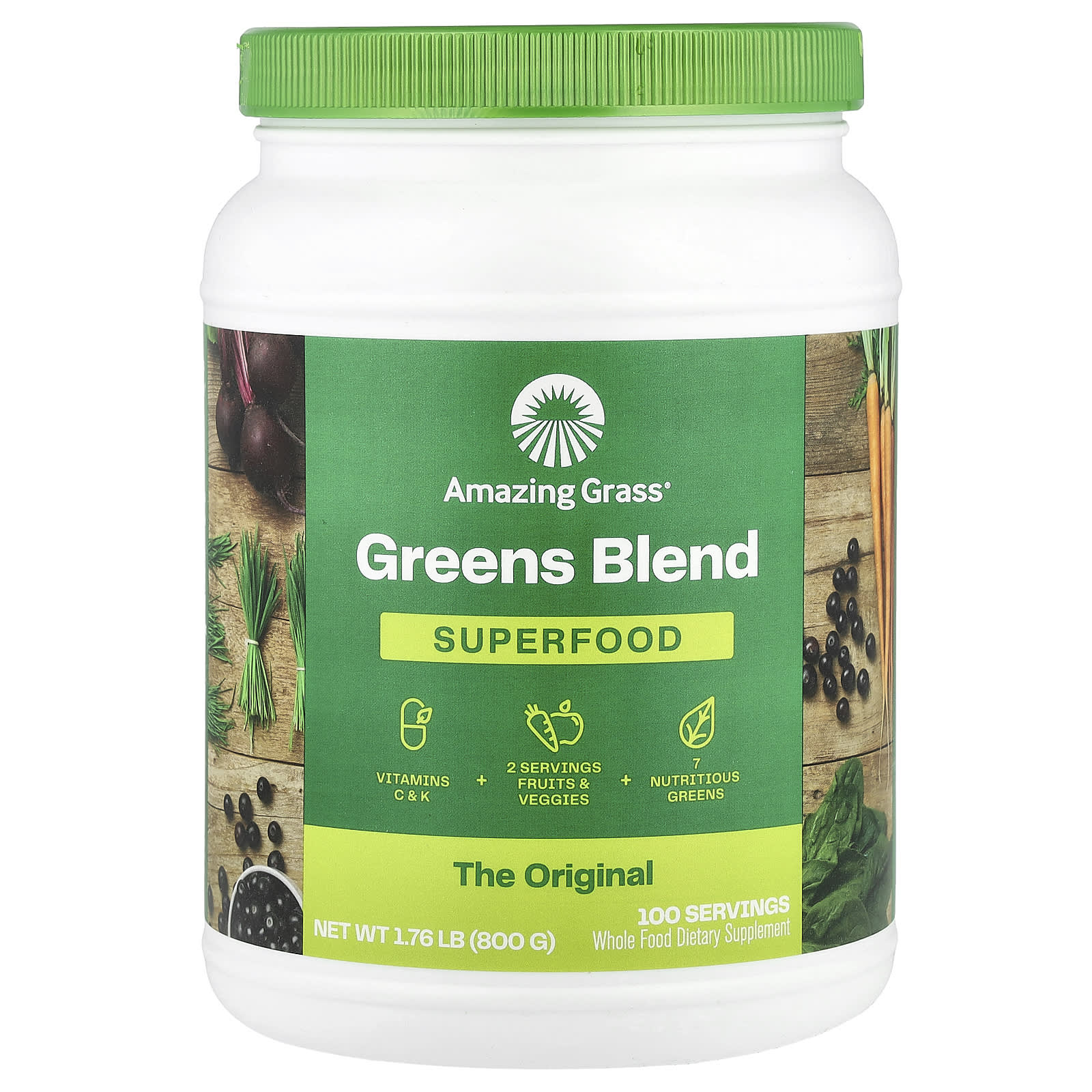 Amazing Grass, Greens Blend Superfood, 1.76 lb (800 g)