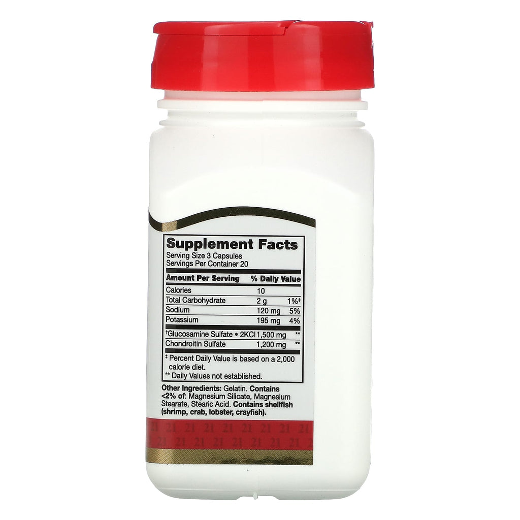 21st Century, Glucosamine Chondroitin, 60 Easy to Swallow Capsules