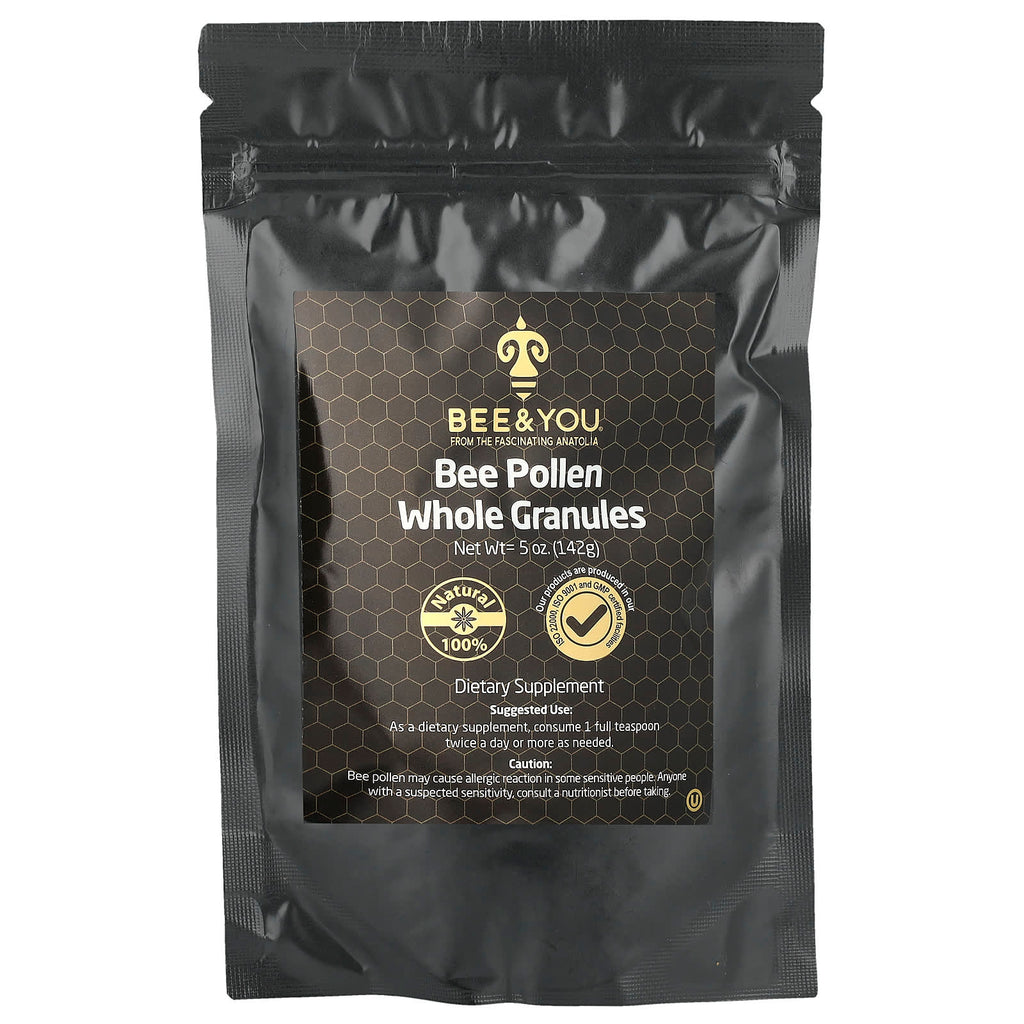 Bee & You, Bee Pollen Whole Granules, 5 oz (142 g)