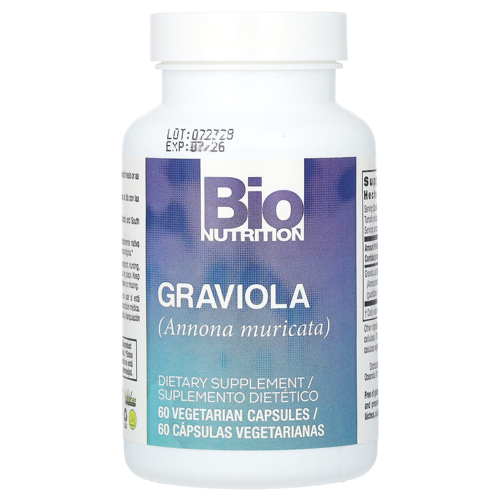Bio Nutrition, Graviola, 60 Vegetarian Capsules (750 mg per Capsule)