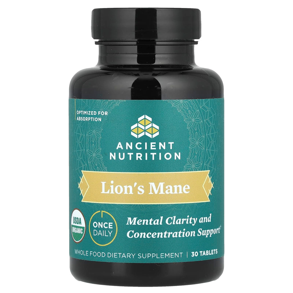 Ancient Nutrition, Lion's Mane, 30 Tablets