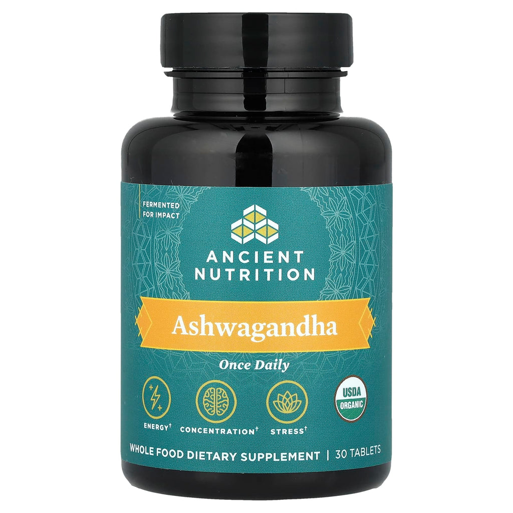 Ancient Nutrition, Ashwagandha, 30 Tablets