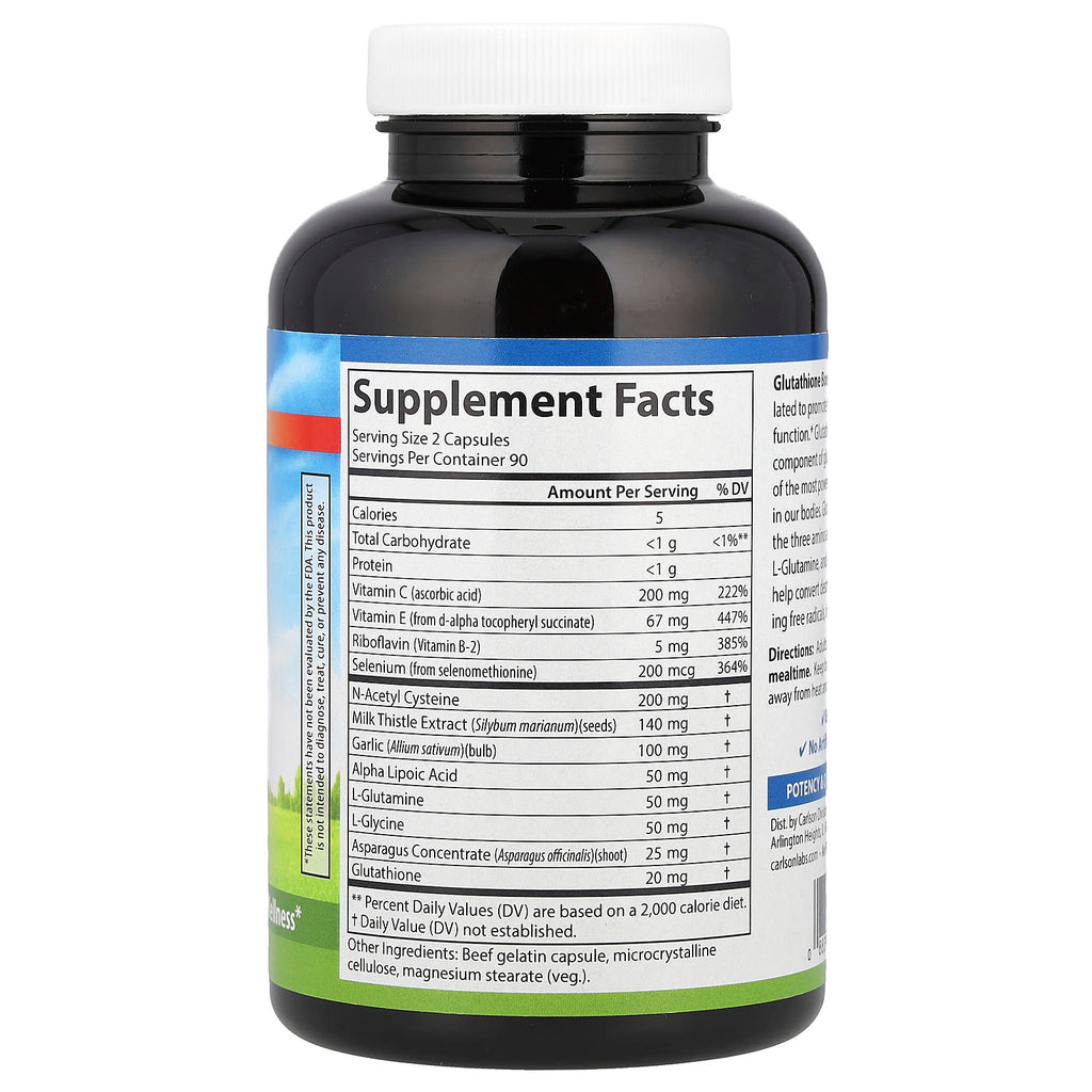 Carlson, Glutathione Booster®, 180 Capsules