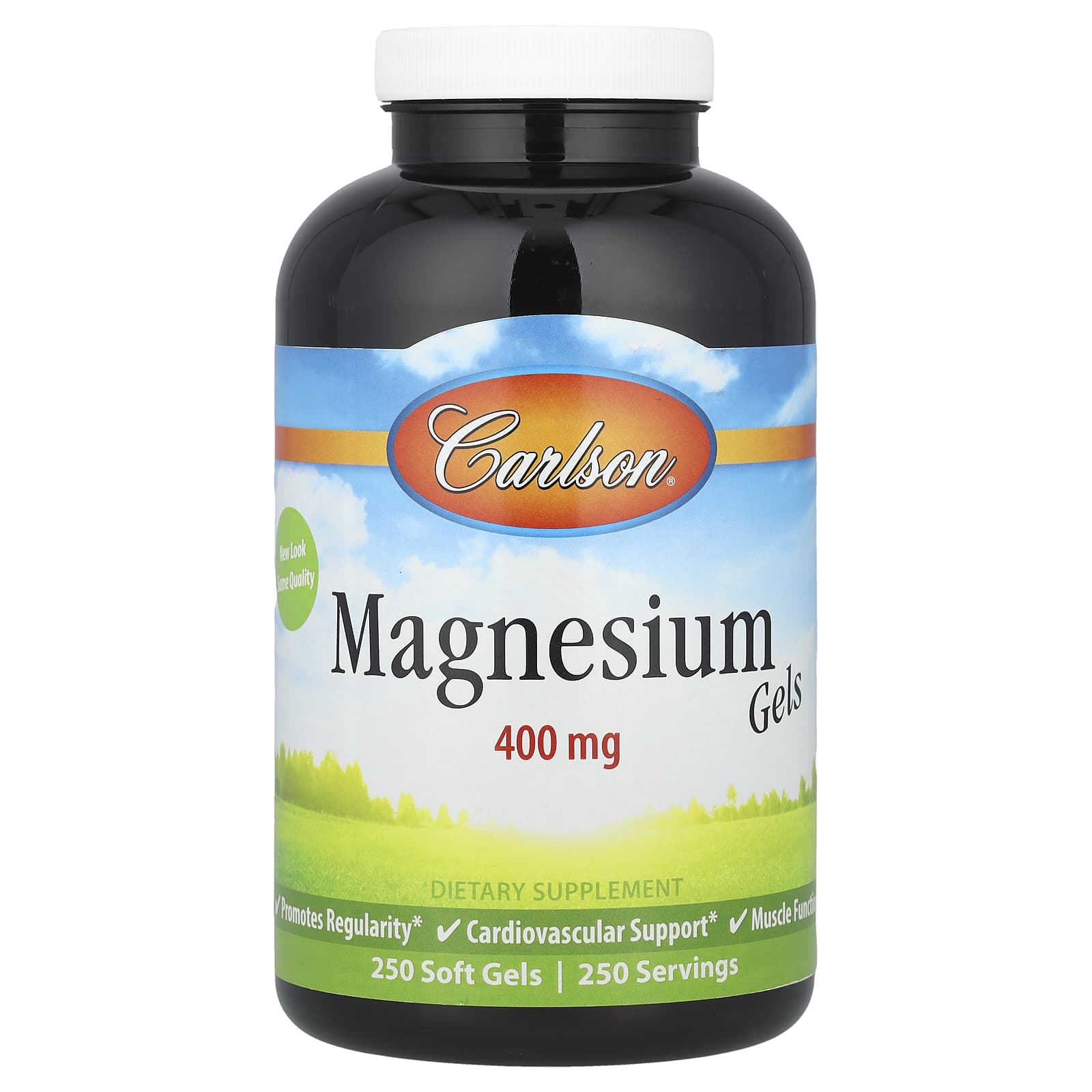 Carlson, Magnesium Gels, 400 mg, 250 Soft Gels
