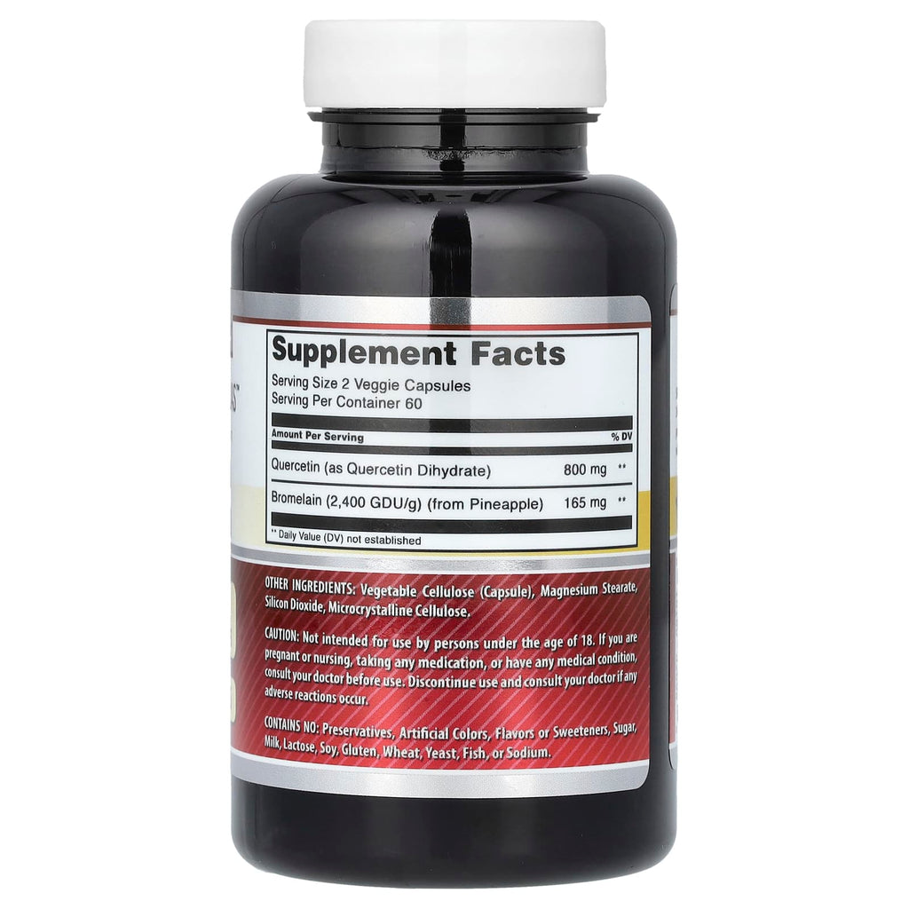 Amazing Nutrition, Quercetin Bromelain, 120 Veggie Capsules
