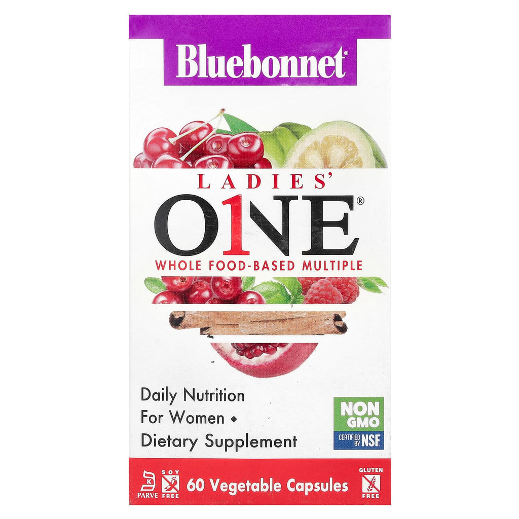 Bluebonnet Nutrition, Ladies' ONE®, Whole Food-Based Multiple, 60 Vegetables Capsules