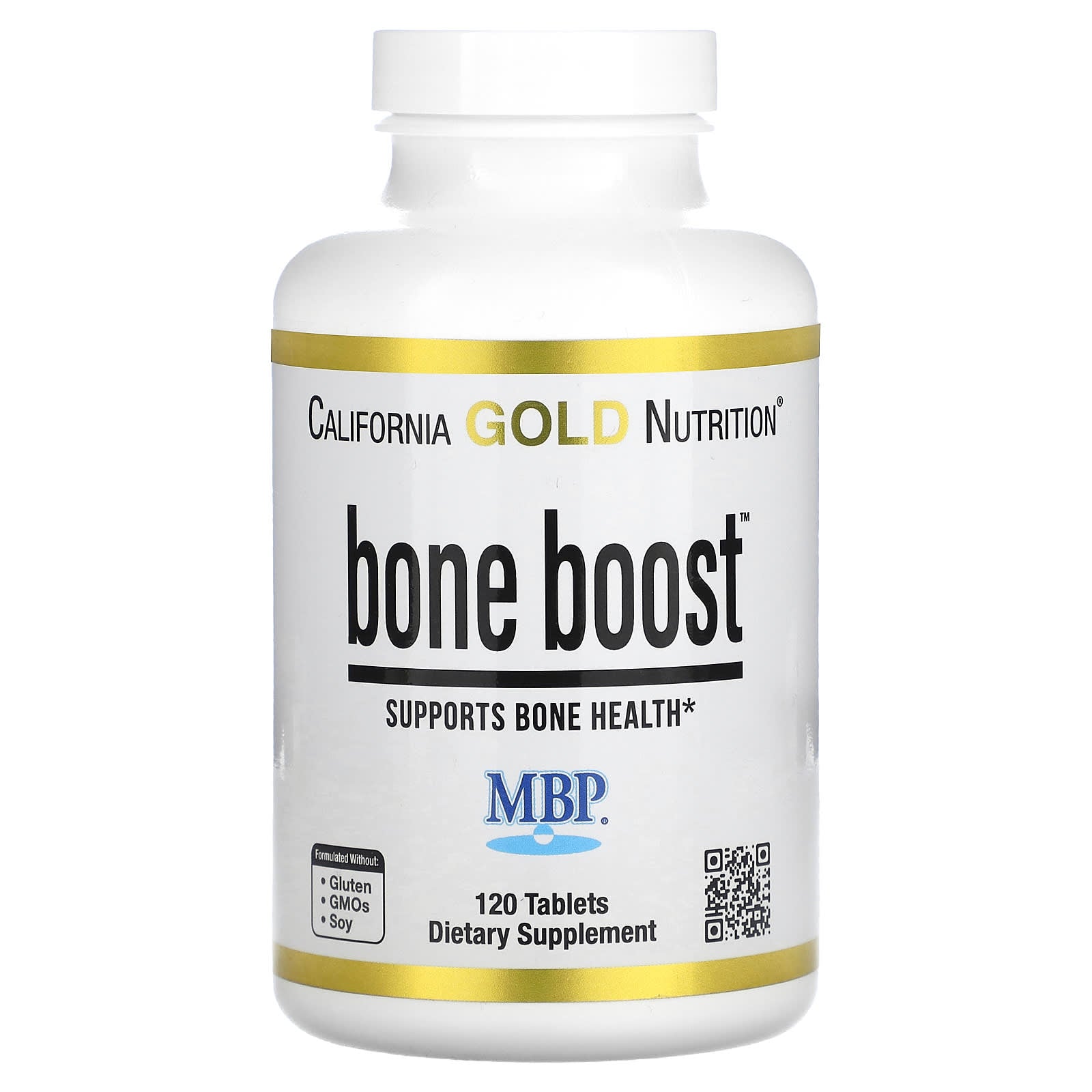 California Gold Nutrition, Bone Boost with Calcium, Magnesium, Vitamin C and Potassium, 120 Tablets