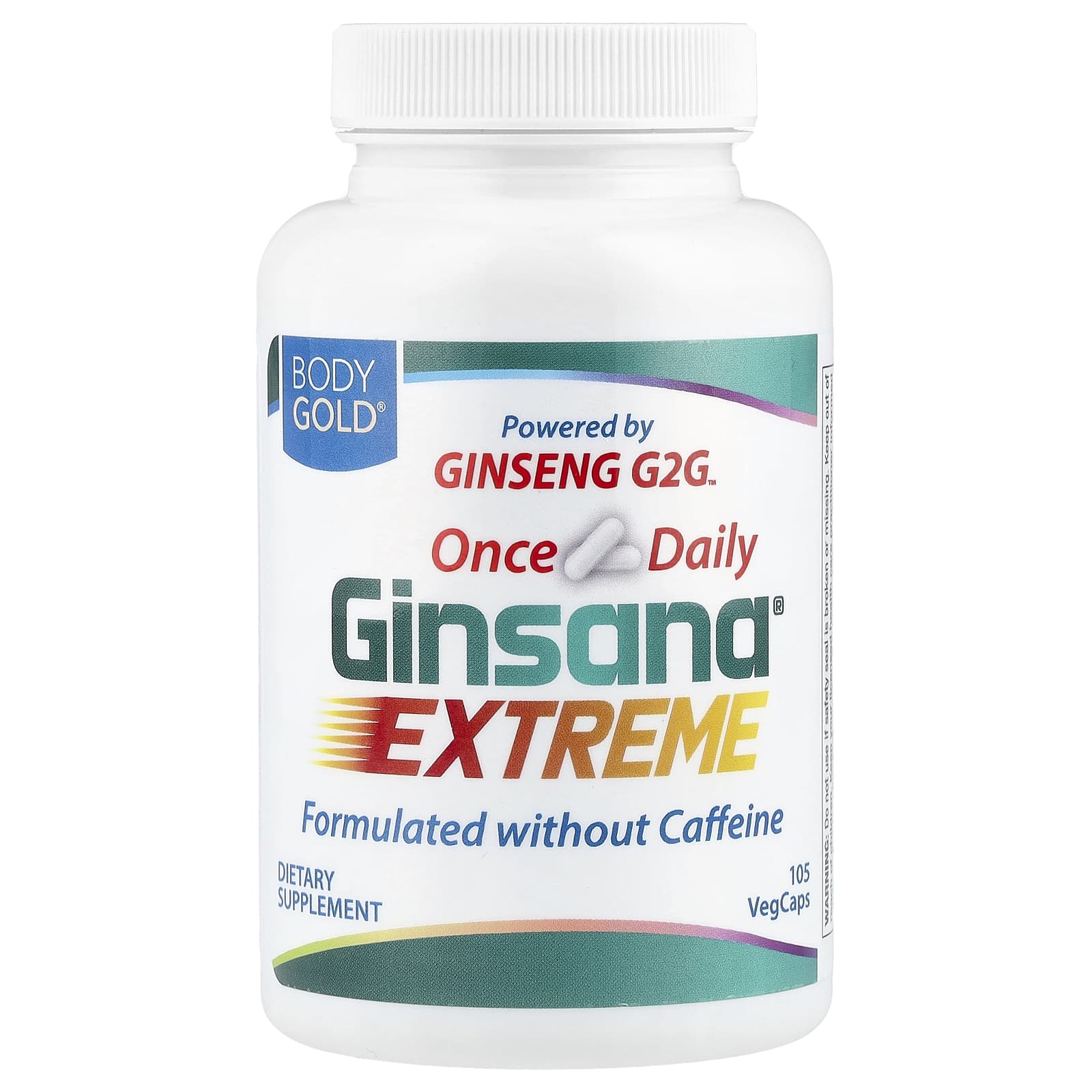 BodyGold, Ginsana® Extreme, 105 VegCaps