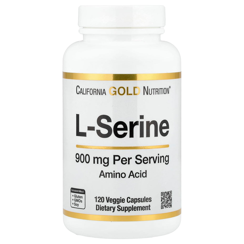 California Gold Nutrition, L-Serine, 900 mg, 120 Veggie Capsules