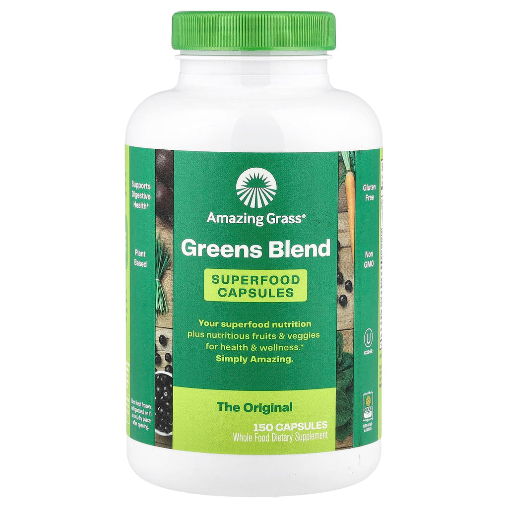 Amazing Grass, Greens Blend, 150 Capsules