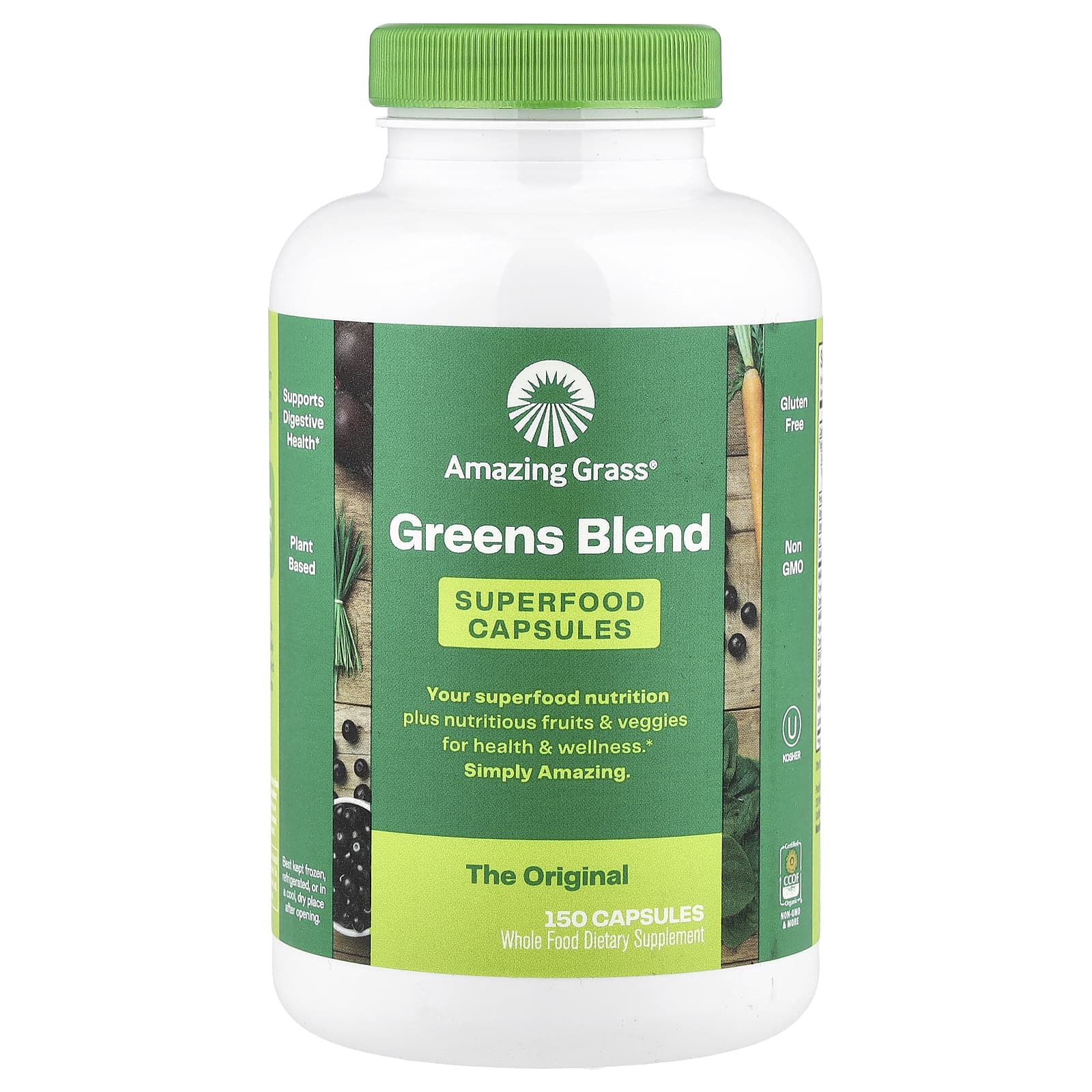 Amazing Grass, Greens Blend, 150 Capsules