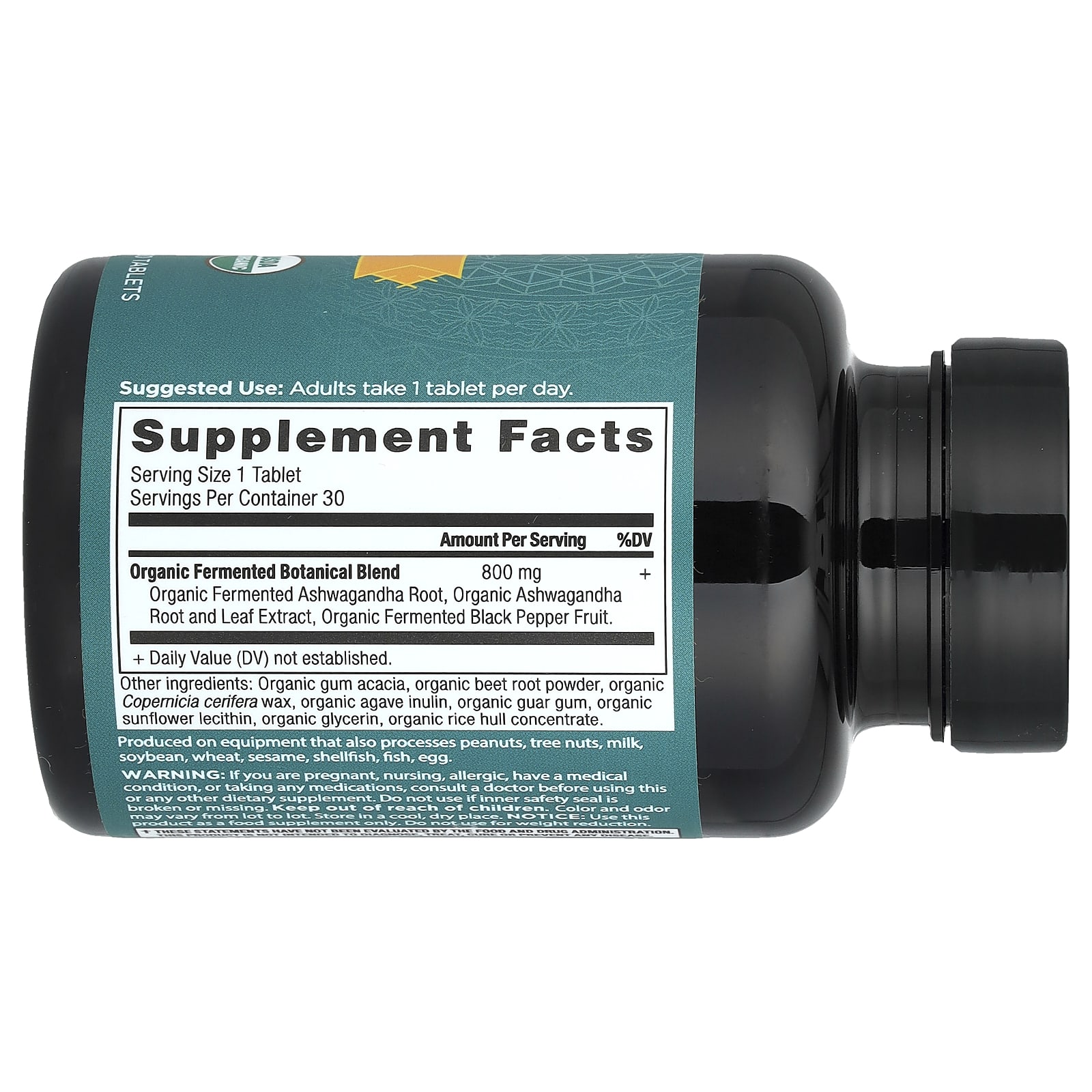 Ancient Nutrition, Ashwagandha, 30 Tablets