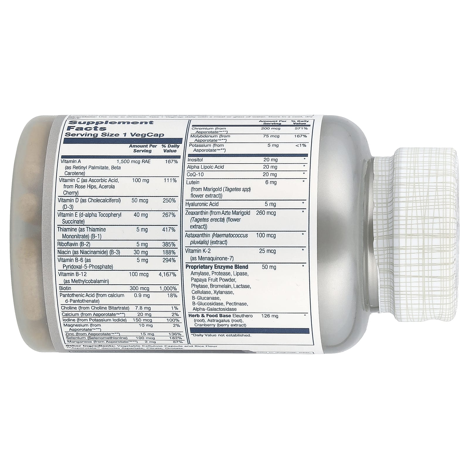 Solaray, Once Daily Adult 50+ Multivitamin, 90 VegCaps