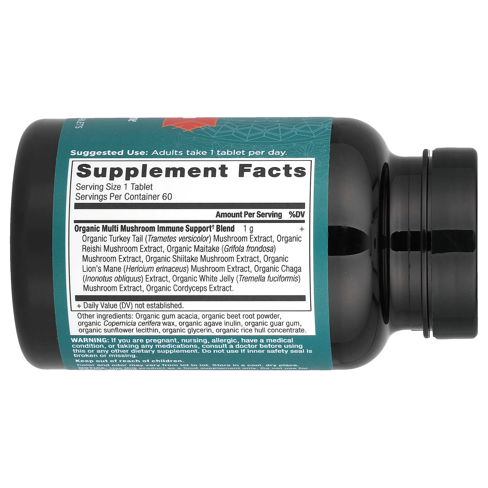 Ancient Nutrition, Multi Mushroom, Daily Immune Defense, 60 Tablets