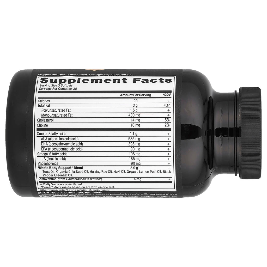 Ancient Nutrition, Omegas, Whole Body, 90 Softgels