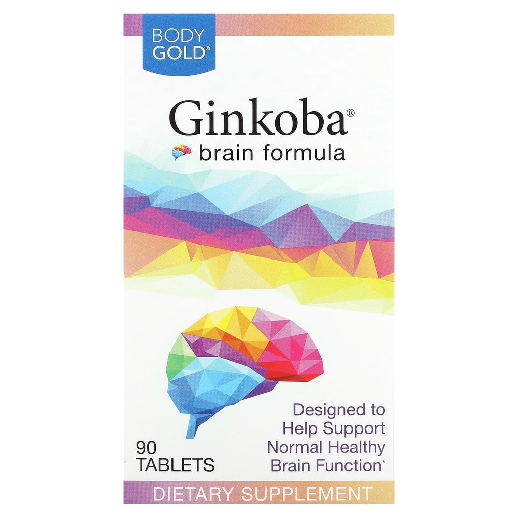 BodyGold, Ginkoba Brain Formula, 90 Tablets (40 mg per Tablet)