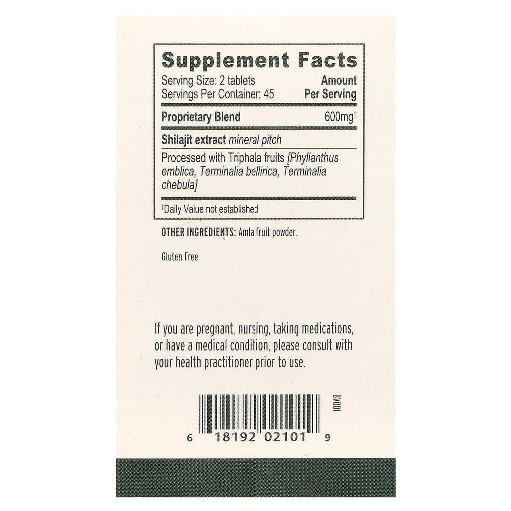 Banyan Botanicals, Shilajit, 90 Tablets (300 mg per Tablet)