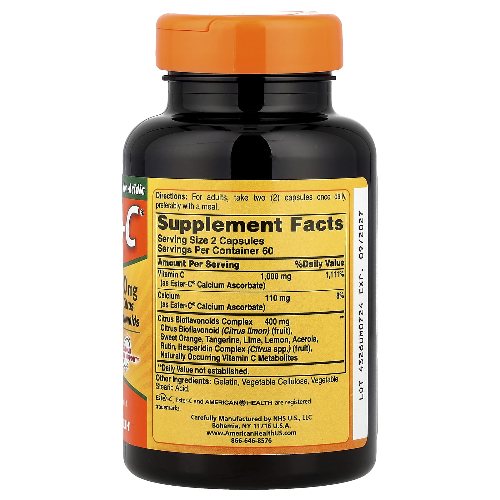 American Health, Ester-C® with Citrus Bioflavonoids, 120 Capsules