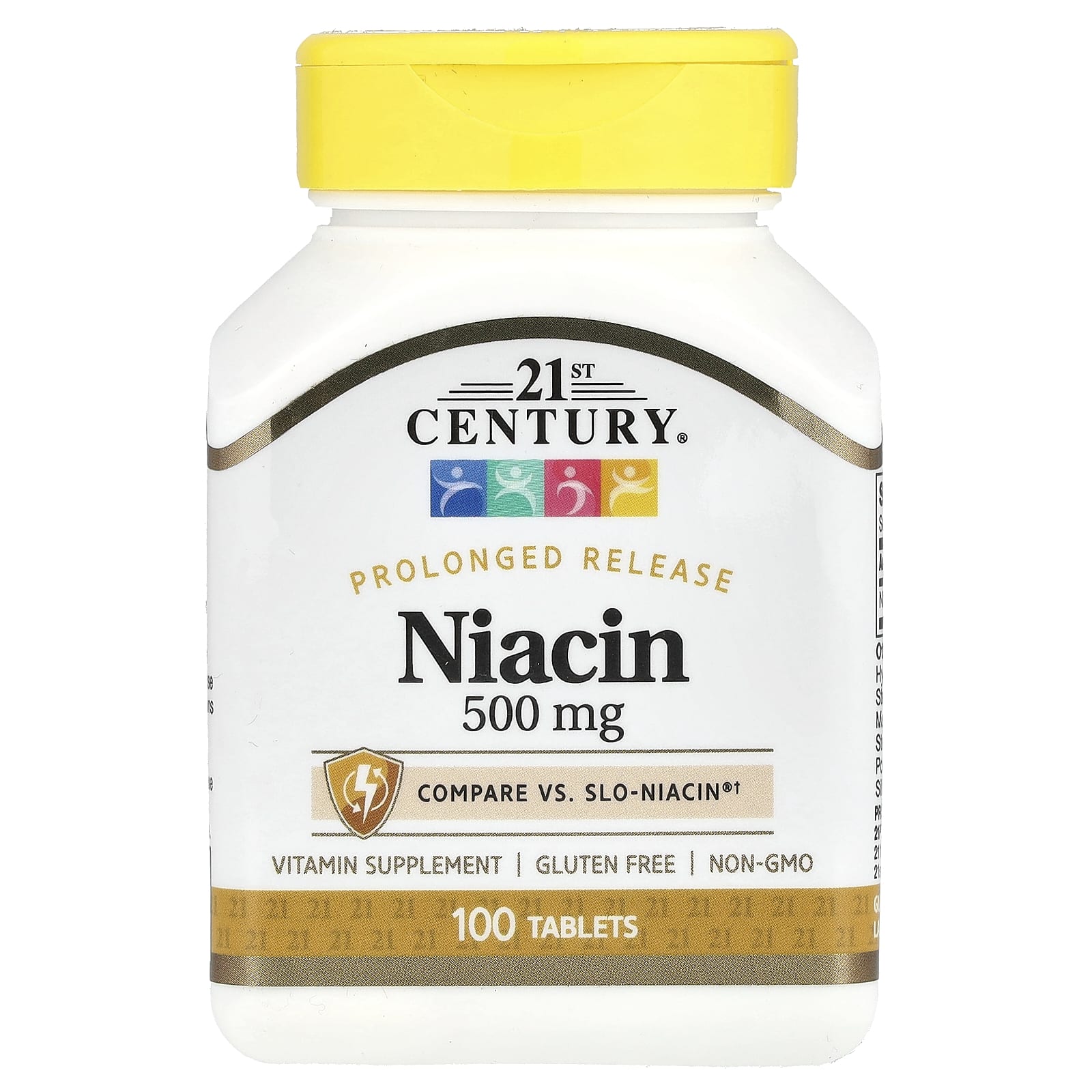 21st Century, Prolonged Release Niacin, 500 mg, 100 Tablets