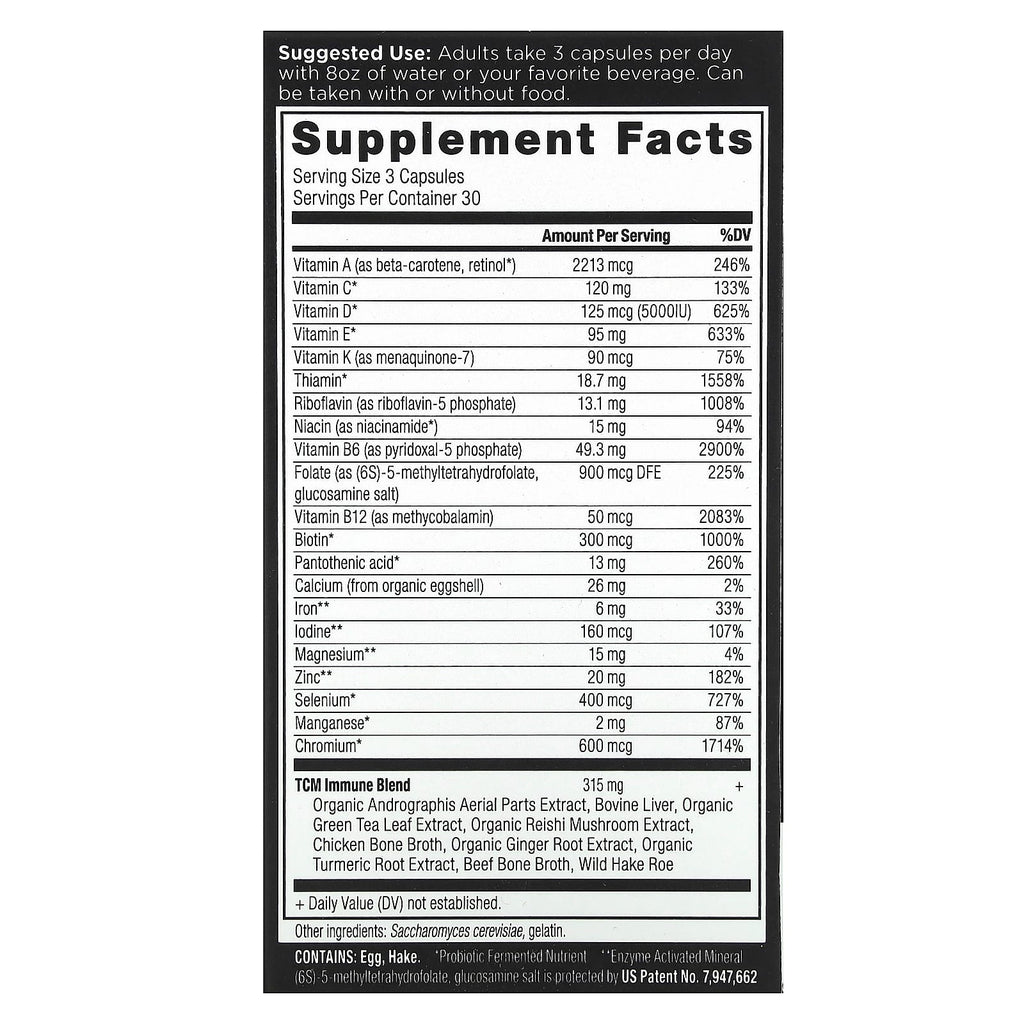 Ancient Nutrition, Ancient Multi, Immune, 90 Capsules