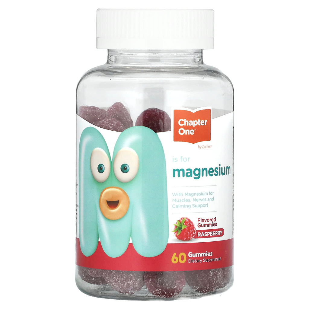 Chapter One, Magnesium Gummies, Raspberry, 60 Gummies (50 mg per Gummy)