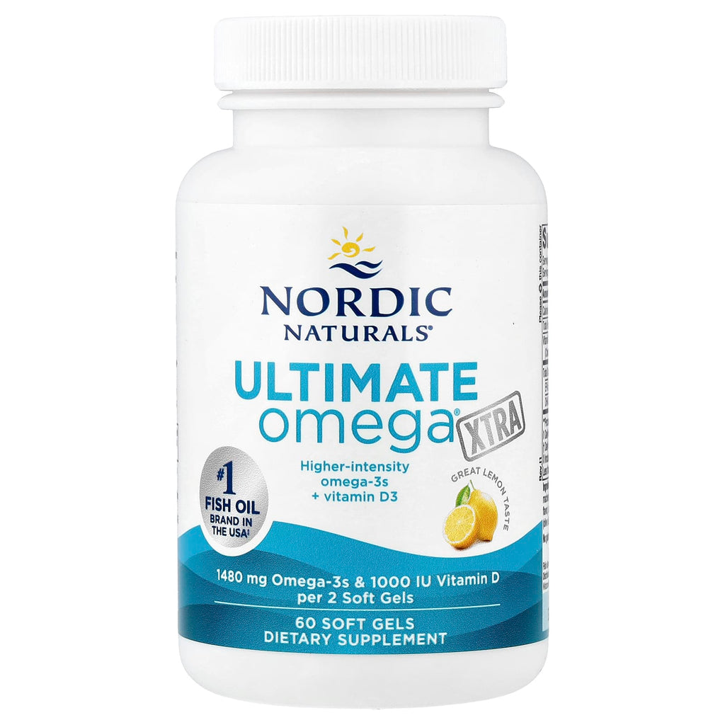 Nordic Naturals, Ultimate Omega® Xtra, Lemon, 60 Soft Gels