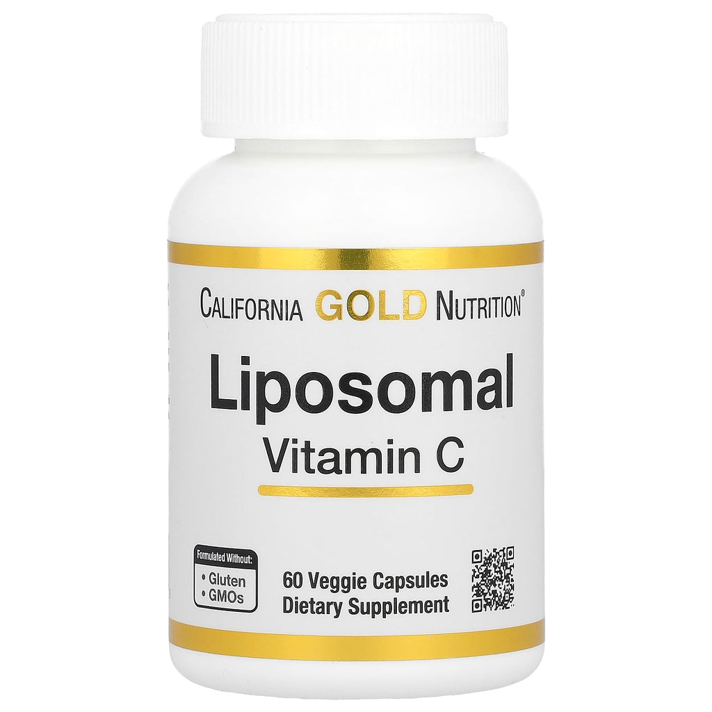 California Gold Nutrition, Liposomal Vitamin C, 60 Veggie Capsules (250 mg per Capsule)