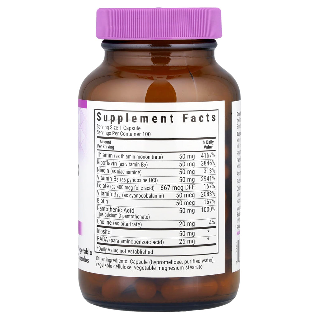 Bluebonnet Nutrition, B-Complex 50, 100 Vegetable Capsules