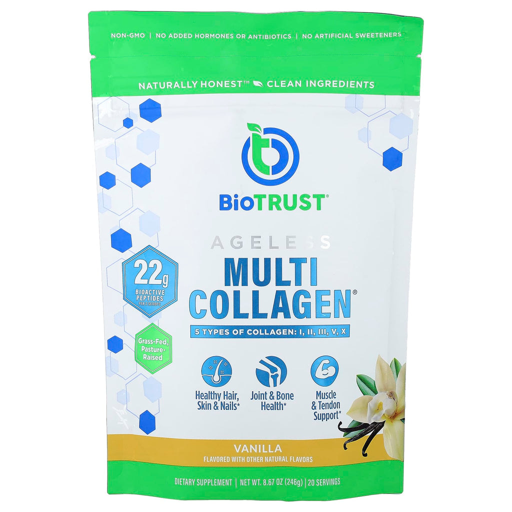 BioTRUST, Ageless Multi Collagen®, Vanilla, 8.67 oz (246 g)