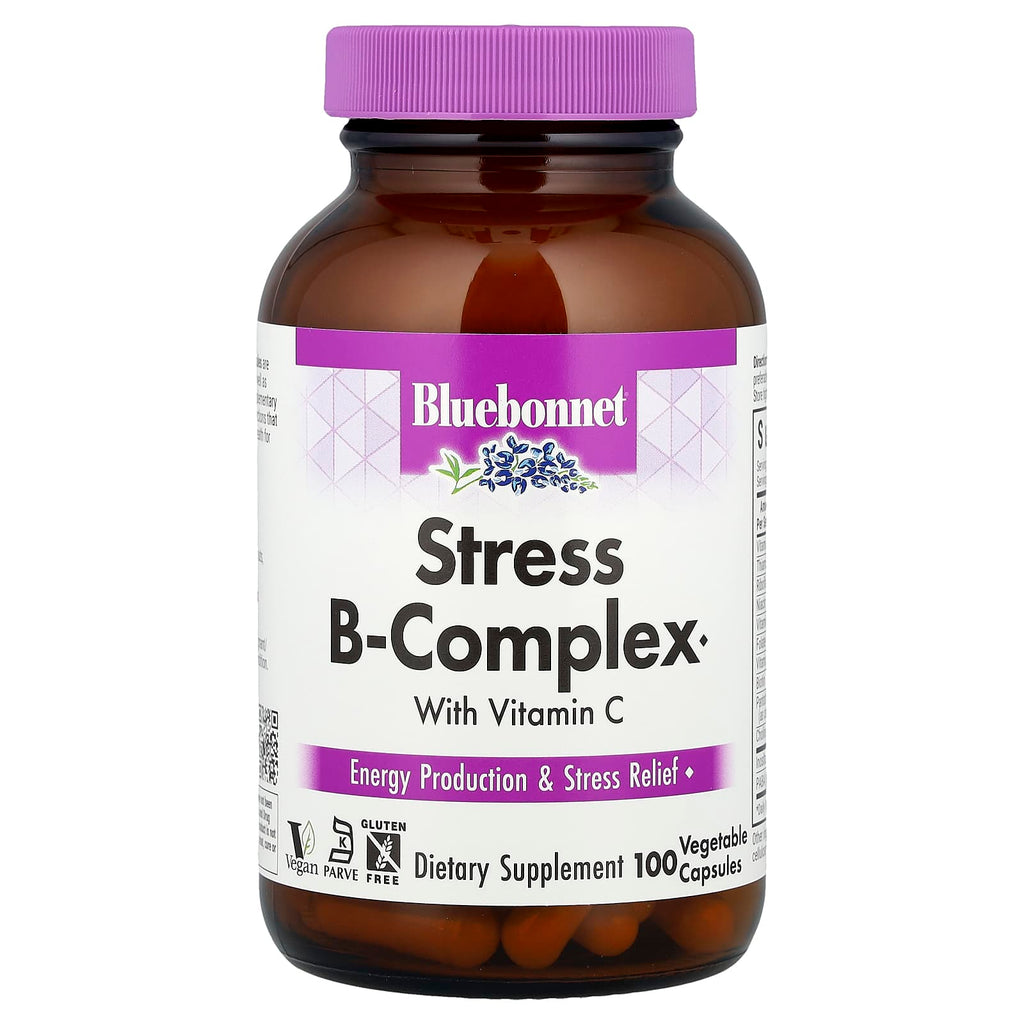 Bluebonnet Nutrition, Stress B-Complex, 100 Vegetable Capsules