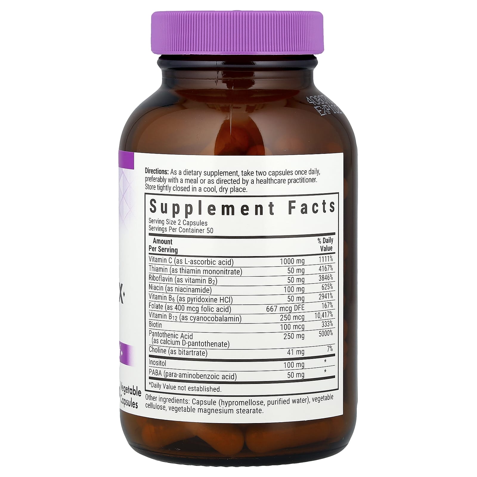 Bluebonnet Nutrition, Stress B-Complex, 100 Vegetable Capsules