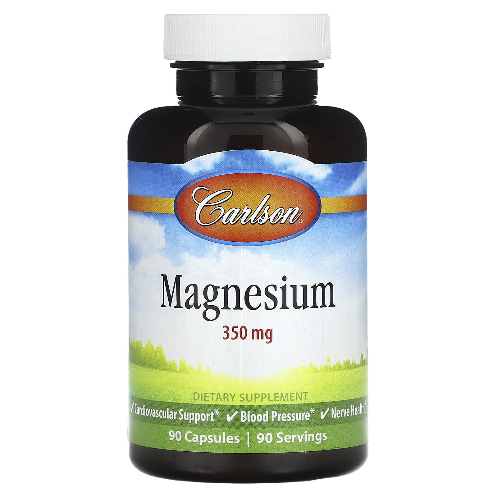 Carlson, Magnesium, 350 mg, 90 Capsules